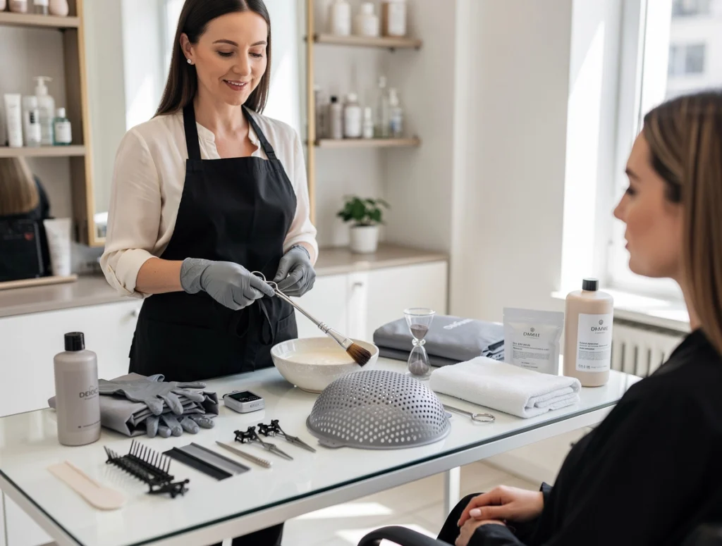 faire des mèches avec un bonnet